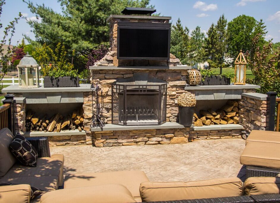 Outdoor fire pit installation horsham pa